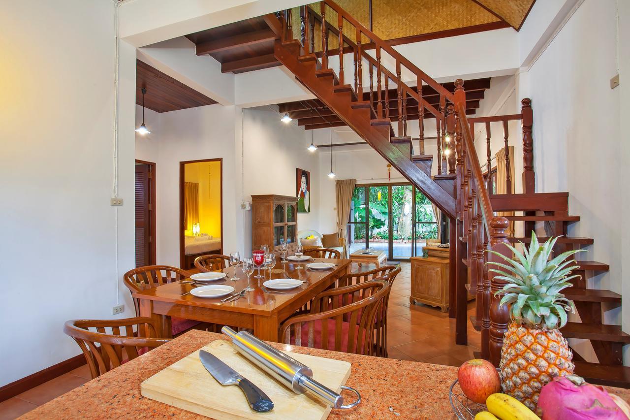 Traditional Thai Villa Nikkie In Tropical Nature, 4Br & Pool, Near Rawai Beach Nai Harn Exteriör bild